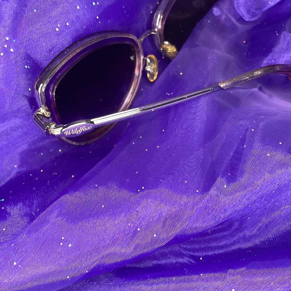 🎉Wildfox 💥RARE💥 Chaton Purple Sunglasses EUC - Picture 8 of 14